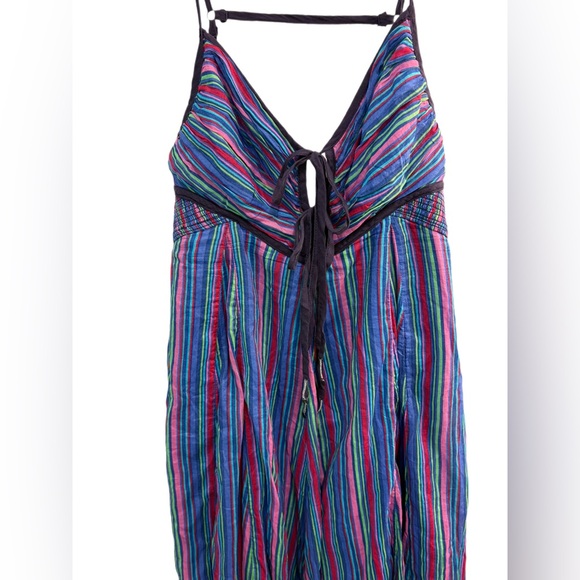 SOLD-on Depop FREE PEOPLE DREAM WEAVER MAXI DRESS Aqua Combo NWT Size Medium - Picture 6 of 12